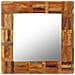Specchio Da Parete In Legno Massello Di Recupero 60x60 Cm - Foto miniatura 10