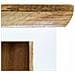 Credenza Bianca E Marrone 40x30x128 Cm Massello Di Mango Grezzo - Foto miniatura 5