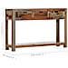 Tavolo Consolle con 3 Cassetti 120x30x75 cm Legno di Sheesham - Foto miniatura 2