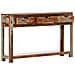 Tavolo Consolle con 3 Cassetti 120x30x75 cm Legno di Sheesham - Foto miniatura 10