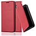 Custodia Compatibile Con Samsung Galaxy S8 In Rosso Mela - Coperchio Protettiva Con Chiusura Magnetica, Funzione Stand E Tasca Per Le Carte - Foto miniatura 4