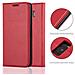 Custodia Compatibile Con Samsung Galaxy S8 In Rosso Mela - Coperchio Protettiva Con Chiusura Magnetica, Funzione Stand E Tasca Per Le Carte - Foto miniatura 5