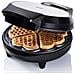 Awm700s - Classica Macchina Per Waffle A Forma Di Cuore Con Rivestimento Antiaderente, 700 W, Nera - Foto miniatura 1