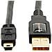 USB 2.0 A / USB mini B, 0.9m, USB A, Mini-USB B, Maschio / maschio, Dritto, Dritto, Oro - Foto miniatura 1