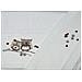 Set Asciugamano Copiola Salvietta Bagno In Spugna 100% Cotone Mod Gufetti Copiola Bianco - Foto miniatura 4