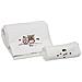 Set Asciugamano Copiola Salvietta Bagno In Spugna 100% Cotone Mod Gufetti Copiola Bianco - Foto miniatura 1