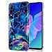 Custodia Compatibile Con Huawei P40 Lite E In Marmo Rosa Blu No. 17 - Coperchio Protettivo In Silicone Tpu Con Motivo A Mosaico - Foto miniatura 1