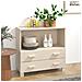 Credenza Miele 85x35x80 Cm In Legno Massello Di Pino - Foto miniatura 5