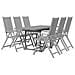 Set Da Pranzo Per Giardino 7 Pz Legno Massello Di Acacia - Foto miniatura 3