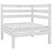 Set Divani Da Giardino 13 Pz Bianco In Legno Massello Di Pino - Foto miniatura 2