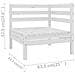 Set Divani Da Giardino 13 Pz Bianco In Legno Massello Di Pino - Foto miniatura 6