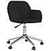 Sedia Girevole Da Ufficio Nera In Tessuto - Foto miniatura 2