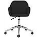 Sedia Girevole Da Ufficio Nera In Tessuto - Foto miniatura 3