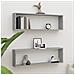 Mensole Cubo Muro 2pz Grigio Sonoma 100x15x30 Legno Multistrato - Foto miniatura 1