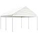 Gazebo Con Tetto Bianco 4,46x4,08x3,22 M In Polietilene - Foto miniatura 1