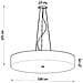 Lampadario Skala 100 Bianco Sl. 0808 - Minimalista Lampadario Nero 105x100x100 Cm - Foto miniatura 7