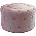 Pouf Rotondo In Velluto Rosa - Foto miniatura 1