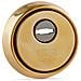 Scudo Di Sicurezza Con Foro A Chiave Es610l Dorato Acciaio Ottone Ø 64 Mm - Foto miniatura 1