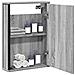 Mobile Specchio Da Bagno Grigio Sonoma 42x12x60 Cm Multistrato - Foto miniatura 1