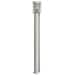 Lampada Da Terra Per Esterni Argento 110 Cm In Acciaio Inox - Foto miniatura 2