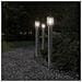 Lampada Da Terra Per Esterni Argento 110 Cm In Acciaio Inox - Foto miniatura 3
