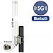 Antenna N femmina 5G LTE -2,14 - 2,93 dBi 33,5 cm montaggio fisso a parete e su palo omnidirezionale per esterno bianca - Foto miniatura 2