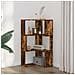Libreria Angolare 3ripiani Rovere Fumo 50x50x102 Cm Multistrato - Foto miniatura 3