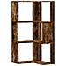 Libreria Angolare 3ripiani Rovere Fumo 50x50x102 Cm Multistrato - Foto miniatura 1