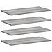 Mensole Parete 4pz Grigio Sonoma 60x30x1,5cm Legno Multistrato - Foto miniatura 2