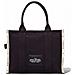 The Large Tote Black Borse Tote Cotone Borse Donna Nero Eu One Size, M0017048 - Foto miniatura 2