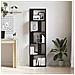 Libreria /Divisorio Rovere Nero 45x24x159 cm Legno Multistrato - Foto miniatura 5