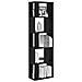 Libreria /Divisorio Rovere Nero 45x24x159 cm Legno Multistrato - Foto miniatura 7