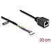 Cavo da RJ45 femmina a pin header femmina da 1,25 mm a 4 pin e pin header femmina da 1,25 mm a 6 pin Cat. 5e 30 cm nero - Foto miniatura 2