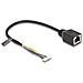 Cavo da RJ45 femmina a pin header femmina da 1,25 mm a 4 pin e pin header femmina da 1,25 mm a 6 pin Cat. 5e 30 cm nero - Foto miniatura 1