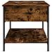 Lusso Casadino -  Tavolino Salotto Rovere Fumo 100x50x50 Cm Multistrato E Metallo - Foto miniatura 5