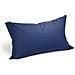 Coppia Federe In Cotone Colore Blu Misura Standard - Foto miniatura 2