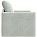Divano a terra  Singolo Convertibile in Velluto 74x77x81 cm Grigio chiaro - Foto miniatura 6