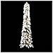 Albero di Natale Artificiale con 130 LED e Neve Floccata 210 cm - Foto miniatura 2