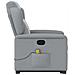 Poltrona Alzapersona Massaggi Reclinabile Grigio Chiaro Tessuto - Foto miniatura 6