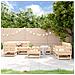 Set Salotto da Giardino 8 pz in Legno Massello di Pino - Foto miniatura 2