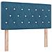 Letto Box Spring con Materasso Blu Scuro 90x200 cm Velluto - Foto miniatura 7