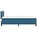 Letto Box Spring con Materasso Blu Scuro 90x200 cm Velluto - Foto miniatura 9