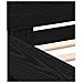 Struttura Letto  con Luci LED Nero Rovere 75x190 cm Legno Tecnico - Foto miniatura 9