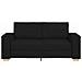 Divano a 2 posti Nero 140 cm Tessuto - Foto miniatura 4