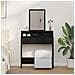 Toeletta con Cassetti Rovere Nero 79x41x140 cm - Foto miniatura 2