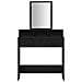 Toeletta con Cassetti Rovere Nero 79x41x140 cm - Foto miniatura 6