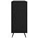 Credenza Nero 90 x 34 x 80 cm Legno multistrato - Foto miniatura 7