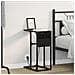 Comodino Rovere nero 41.5 x 26 x 60.5 cm Legno multistrato - Foto miniatura 2