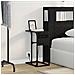 Comodino Rovere nero 41.5 x 26 x 60.5 cm Legno multistrato - Foto miniatura 4