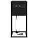 Comodino Rovere nero 41.5 x 26 x 60.5 cm Legno multistrato - Foto miniatura 6